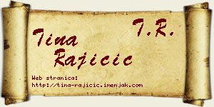 Tina Rajičić vizit kartica